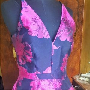 EUC, Floral Brocade Dress
